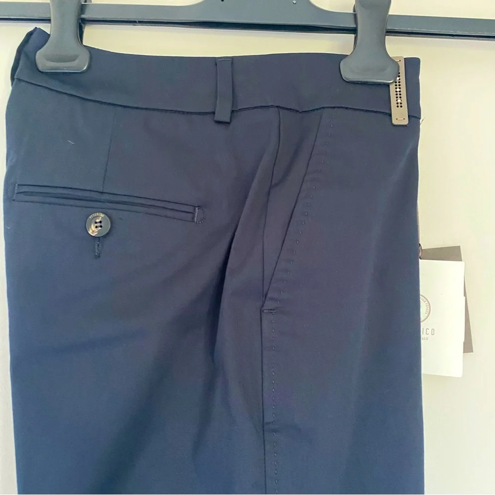 PESERICO Iconic fit trouser in cool comfort cotton matte satin NWT size 40 IT - Picture 4 of 7